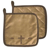 Cross Pot Holder, Set of 10