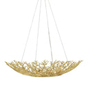 Sea Fan Gold Bowl Chandelier