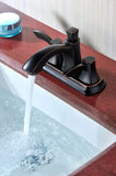 ANZZI Vista Centerset Faucet, Dual Lever Control, 1.2 GPM WaterSense & ADA Certified, Rhino Alloy Solid Brass, Various Finishes