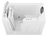 ANZZI Coupe Premier 53 - 60 in x 28 in. Whirlpool Jetted Walk-in Tub in White