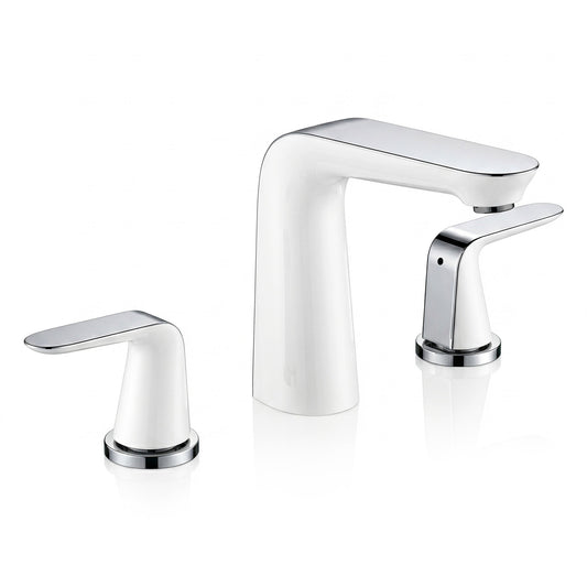 Pendant Series 8 in. Widespread 2-Handle Low-Arc Bathroom Faucet in Polished Chrome