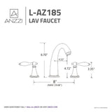 Queen 8 in. Widespread 2-Handle Bathroom Faucet in Oil Rubbed Bronze