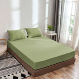 400TC Sateen Solid Cotton Fitted Sheet