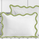 400TC Applique Scalloped Embroidery Cotton Pillow Sham