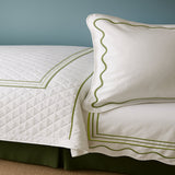 Classic Border Diamond Knitted Cotton Coverlet