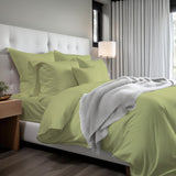 400TC Cotton Sateen Solid Duvet Cover Set