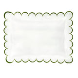 Allena 400TC Cotton Scallop Embroidery Sateen Solid Pillow Sham