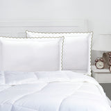 400TC Cotton Small Scallop Embroidery Pillow Sham