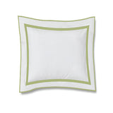 400TC Embroidery & Border Cotton Sateen Solid Euro Sham