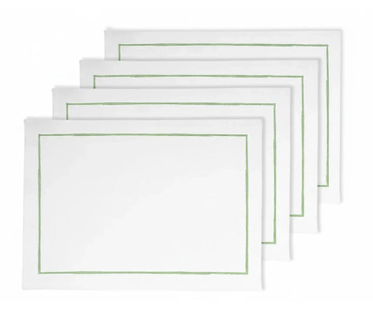 Embroidery Placemats - Sage Green