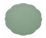 Sage Green Placemats - Embroidered