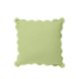 Monogram 400TC Luxurious Scallop Embroidery Cotton Euro Sham