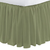 400TC Sateen Solid Cotton Gathered Bed Skirt