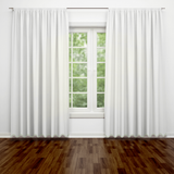 Scallop Embroidery Cotton Curtain (Set of 2)