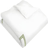 400TC Cotton Triple Embroidery Sateen Solid Duvet Cover Set