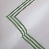 400TC Cotton Triple Embroidery Sateen Solid Duvet Cover Set