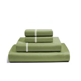 400TC Cotton Classic Luxurious Embroidery Sateen Solid Sheet Set