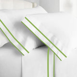 400TC Embroidery & Border Cotton Sateen Solid Top Sheet
