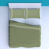 400TC Cotton Classic Luxurious Embroidery Sateen Solid Pillowcases (Set of 2)