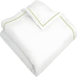 400TC Cotton Double Edge Embroidery Sateen Solid Duvet Cover Set