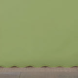 400TC Sateen Solid Cotton Luxurious Scallop Embroidery Tailored Bed Skirt