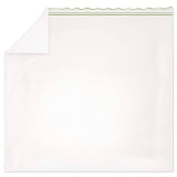 400TC Wavy Embroidery & Border Cotton Sateen Solid Sheet Set