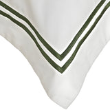400TC Cotton Double Embroidery Sateen Solid Round Duvet Cover Set