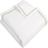 400TC Cotton Triple Edge Embroidery Sateen Solid Duvet Cover Set