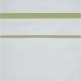 400TC Embroidery & Border Cotton Sateen Solid Duvet Cover Set