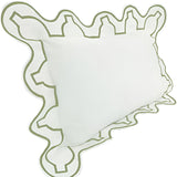 Imaginary Scallop 400TC Cotton Embroidery Sateen Solid Pillow Sham