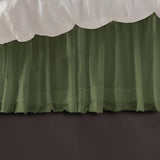 400TC Sateen Solid Cotton Fringe Ruffle Bed Skirt