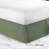 400TC Sateen Solid Cotton Tailored Bed Skirt