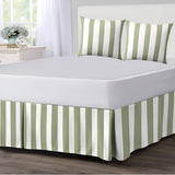 400TC Stripe Border Frame Cotton Sateen Duvet Cover Set