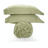 400TC Cotton Sateen Solid Duvet Cover Set