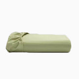 400TC Luxurious Double Embroidery Sateen Solid Cotton Fitted Sheet