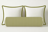 Ticking Stripe Velvet Bolster Pillow Cover