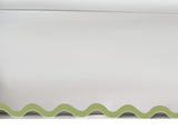 400TC Applique Scalloped Cotton Scallop Embroidery Tailored Bed Skirt