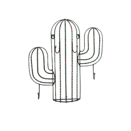 Saguaro Cactus Wall Hanging w/ Hooks, 4 MOQ