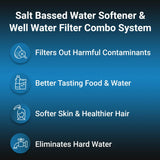 Water Softener and Well Water Filter Combo