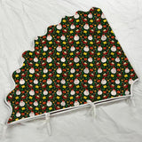 Printed Scalloped Christmas Tree Skirt