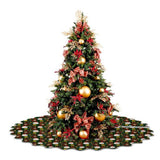 Printed Scalloped Christmas Tree Skirt