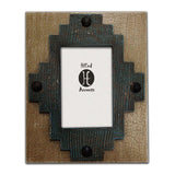 Santa Fe Center Picture Frame, Turquoise, 4 MOQ