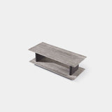 Santorini Outdoor Stone Rectangle Side Table