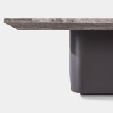 Santorini Outdoor Stone Square Side Table