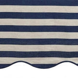 Scalloped Edge Tablecloth - Striped