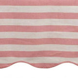 Scalloped Edge Tablecloth - Striped