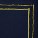 Embroidered Dinner Napkins - Golden Edge