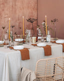 Cinnamon linen napkin set of 2