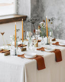 Cinnamon linen napkin set of 2