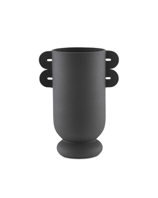 Happy 40 Straight Black Vase